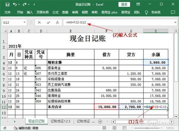 现金日记账正确填法缩略图
