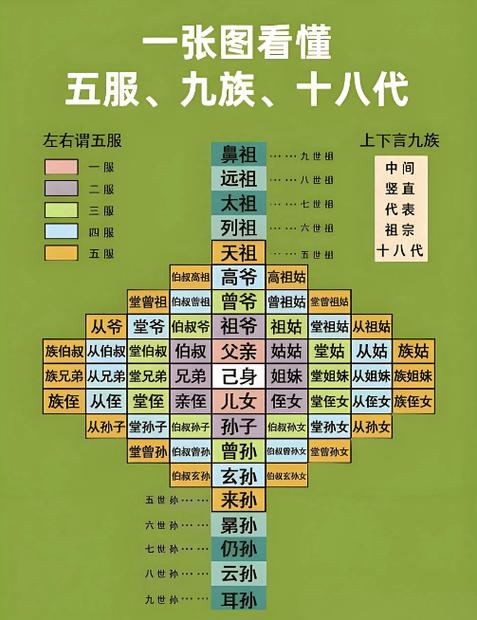 正确的五服辈分