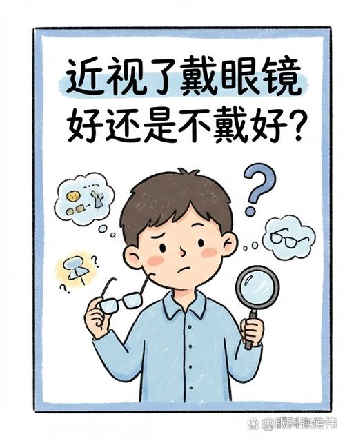 眼睛近视戴眼镜好还是不戴好