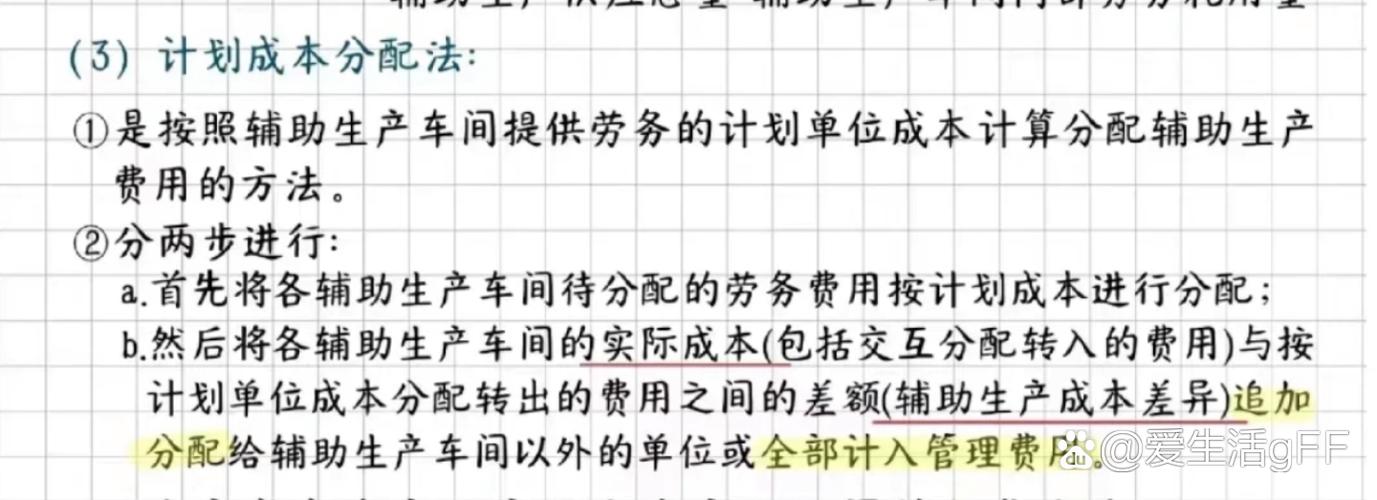 辅助生产费用的分配方法