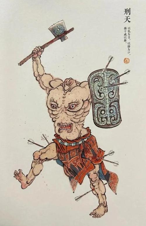 《山海经》中的刑天图标
