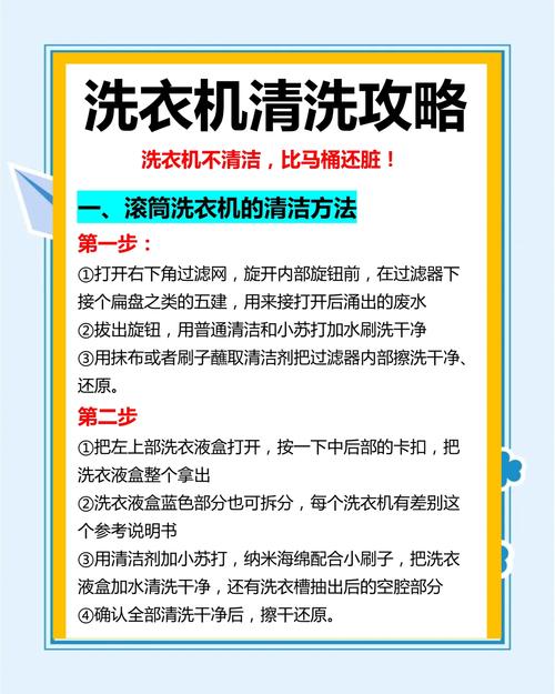 清冼洗衣机的方法