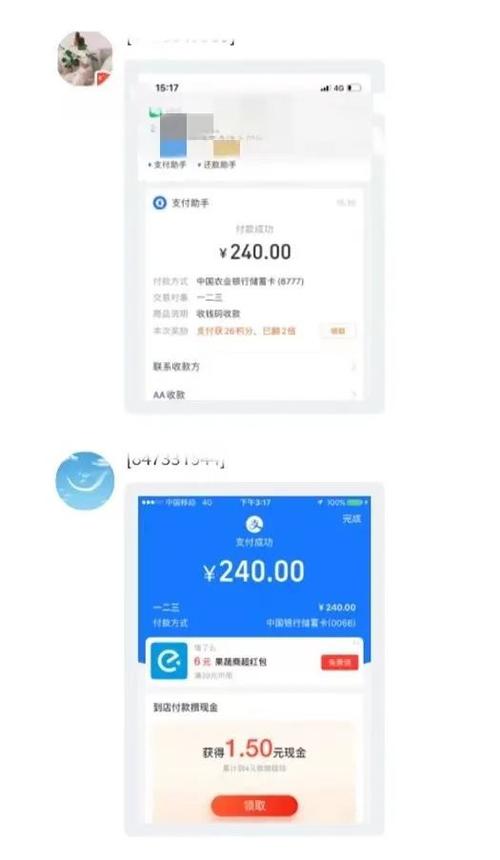 支付宝扫码支付记录缩略图