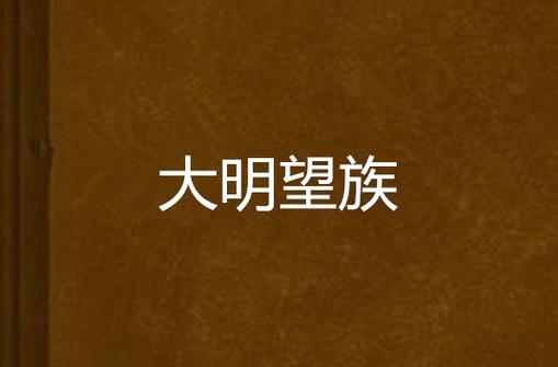大明望族小说免费阅读缩略图