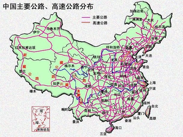 中国地图交通路线图缩略图