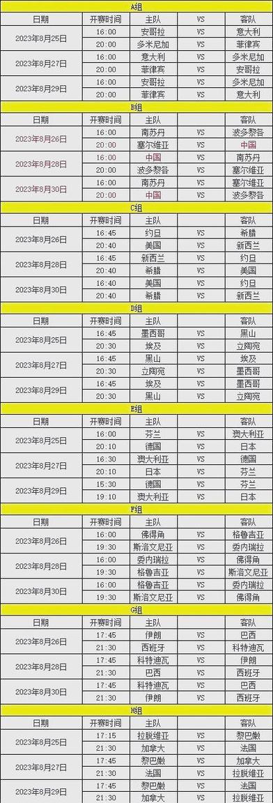 男篮世界杯赛程图标