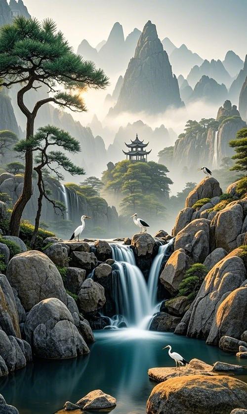 唯美山水图片大全高清游戏截图