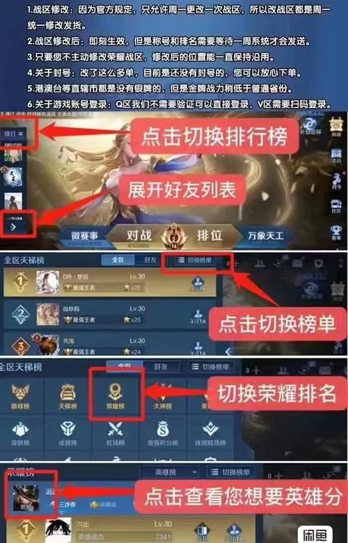 王者荣耀哪些地区荣耀战力低缩略图