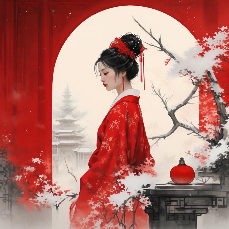 红色系女生头像推荐图标