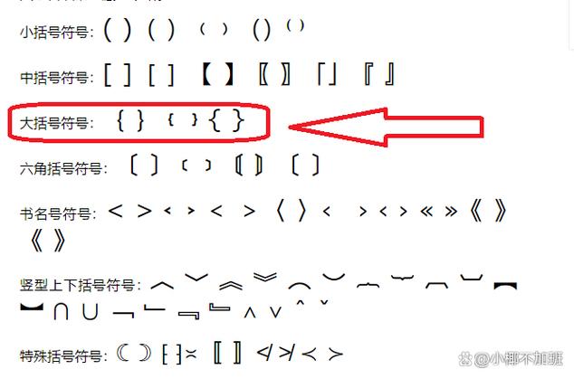 括号的正确书写方式缩略图