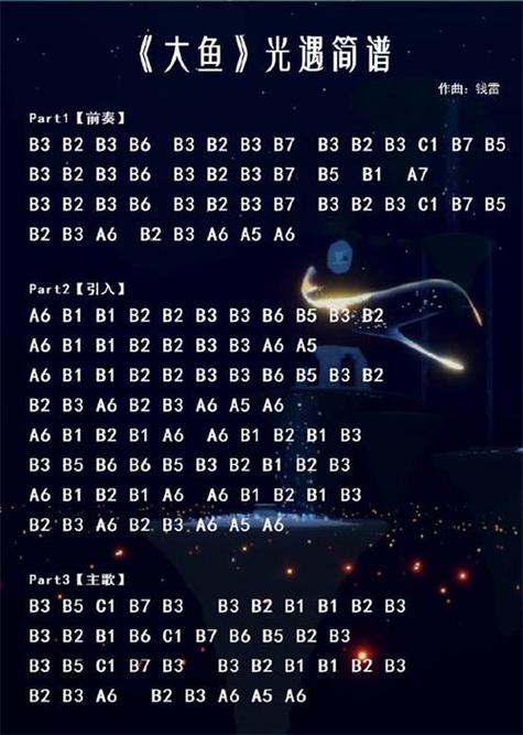 sky光遇乐谱大鱼竖琴游戏截图