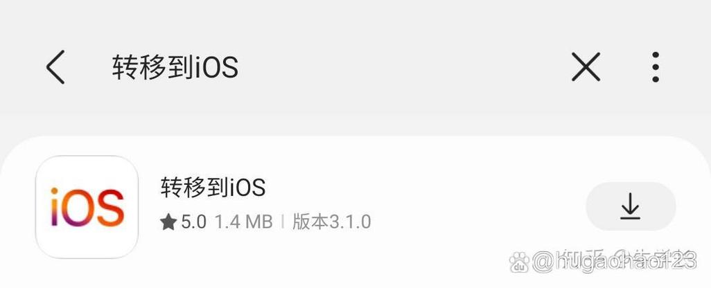 苹果从安卓设备转移数据图标