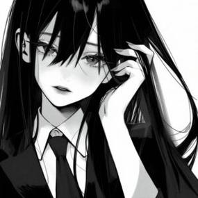 动漫女头黑白缩略图