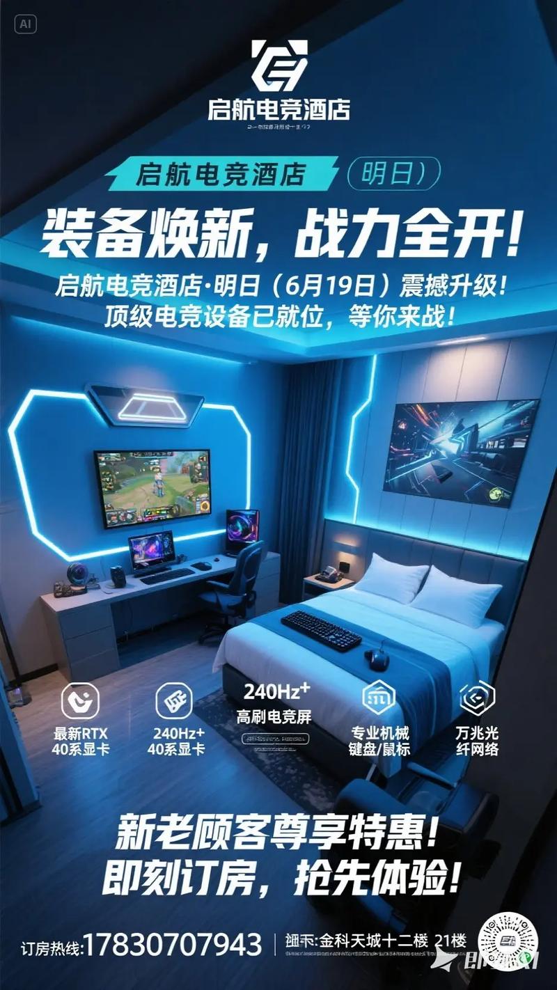 电竞酒店宣传语图标