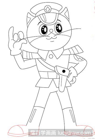 黑猫警长简笔画视频缩略图