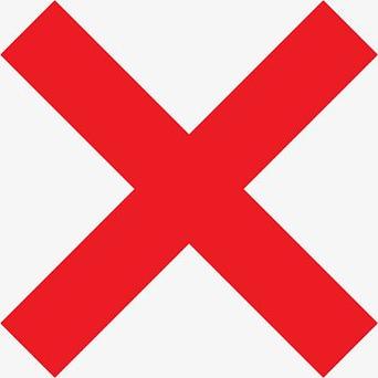 小x符号图标