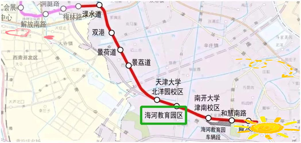 天津地铁6号线二期什么通车图标