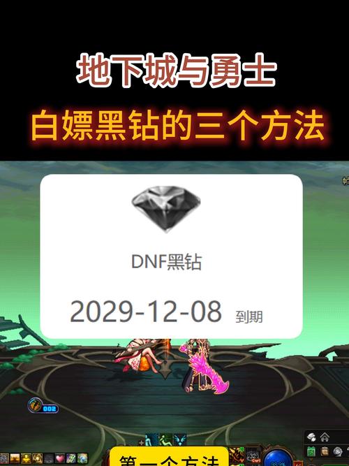 dnf黑钻活动免费领8月