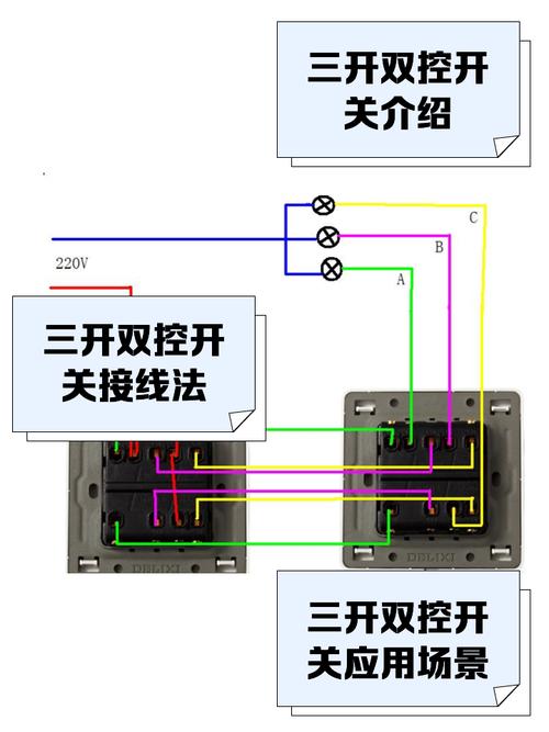 三控开关安装方法