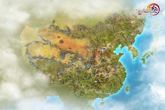 剑三世界地图的现实分布