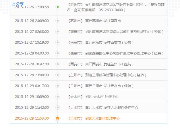 中国邮政快递时效查询缩略图