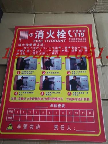 消防贴纸的正确贴法图标