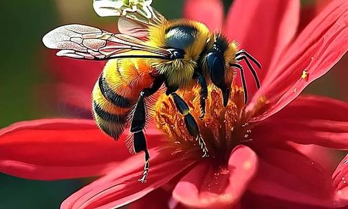 蜜蜂采花蜜视频缩略图