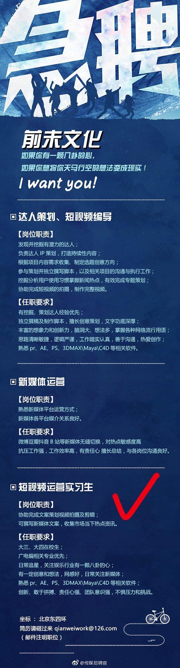 短视频运营招聘缩略图