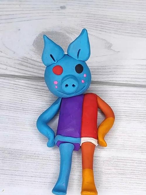 用蓝色粘土做手工缩略图