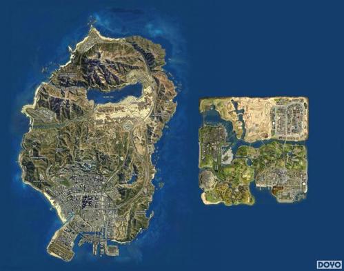 gta3和gta4地图对比