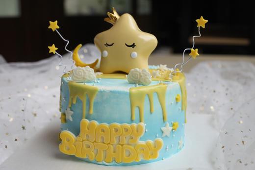 星星蛋糕图片