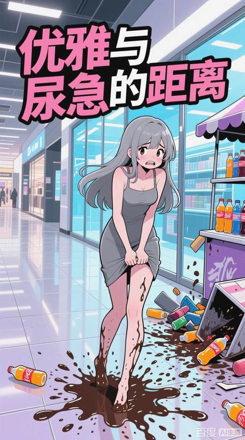 美女尿急囧状图片