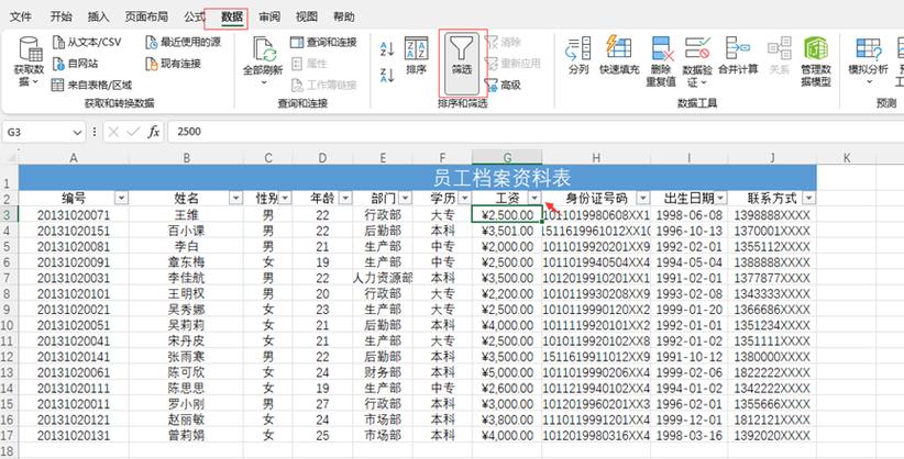 excel筛选怎么用缩略图