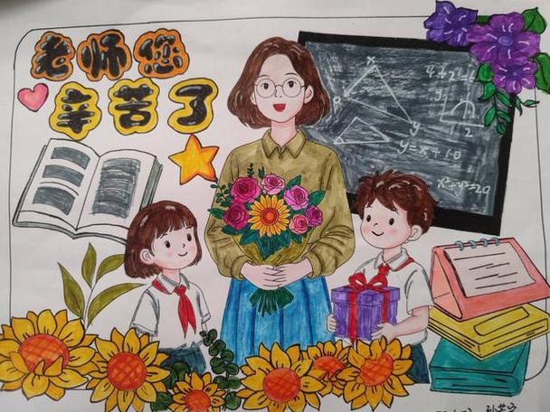 最美教师绘画作品缩略图