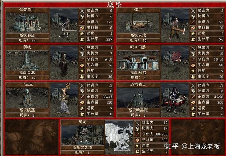 英雄无敌3墓园英雄一览表缩略图