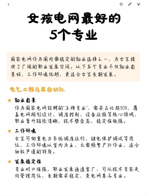 女孩进电网最吃香专业