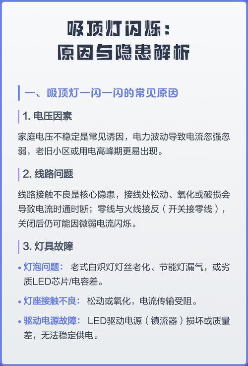led吸顶灯一闪一闪的是什么原因缩略图