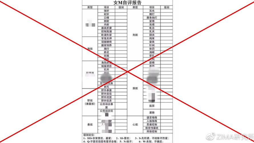 m属性自测表图片