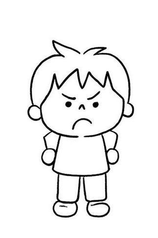 生气伤心的表情简笔画缩略图
