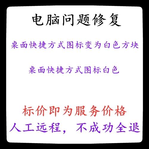 电脑桌面图标变成白色方块游戏截图