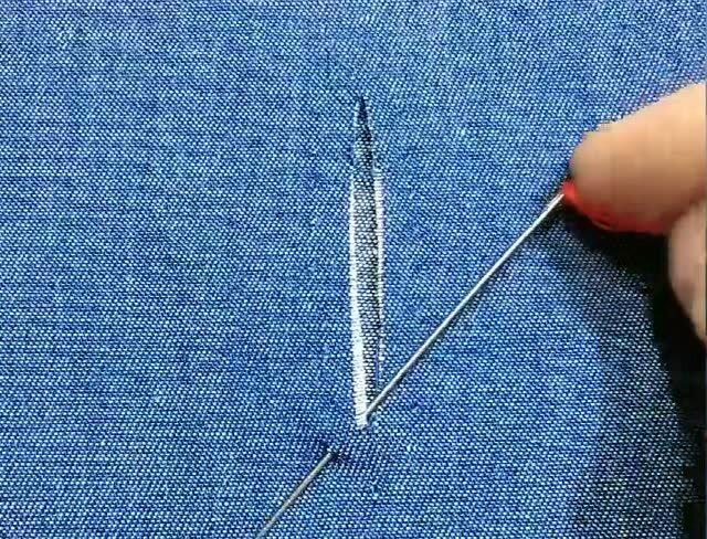 无痕缝补衣服针法缩略图