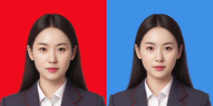美图秀秀证件照换底色