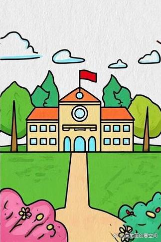 美丽校园图画优秀作品缩略图