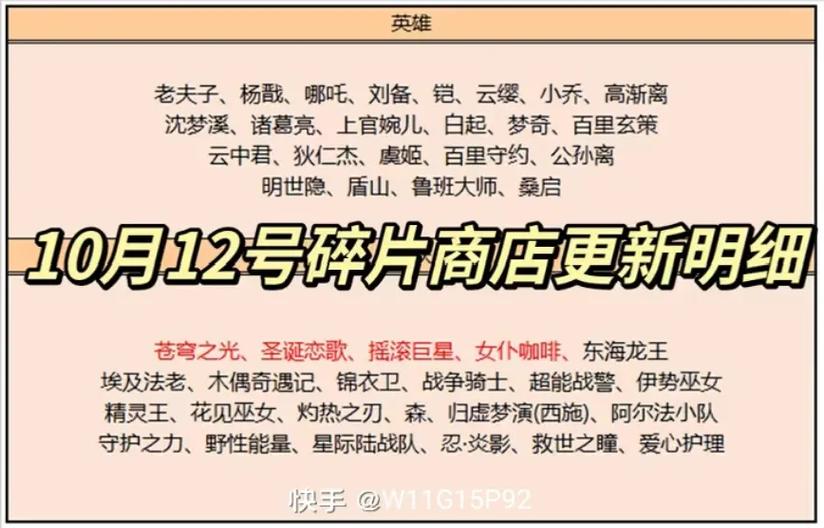 碎片商店更新时间缩略图