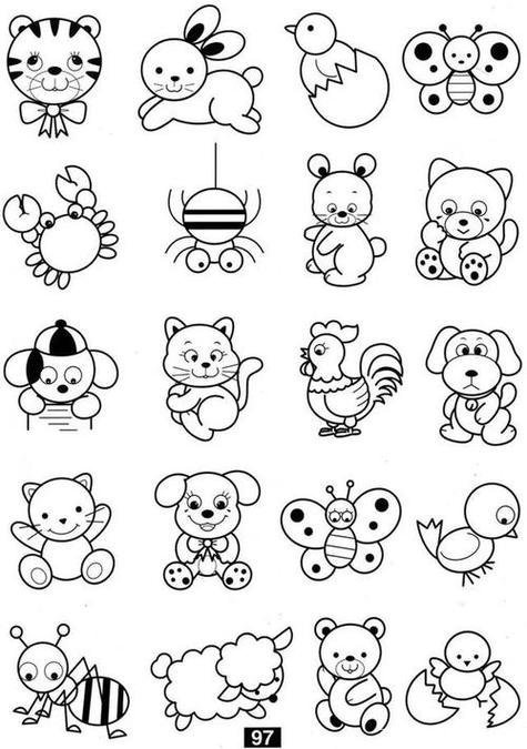 100幅简笔画图片图标