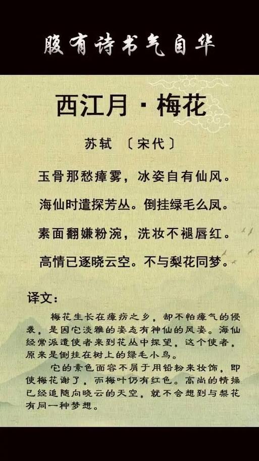 苏轼《西江月·梅花》游戏截图