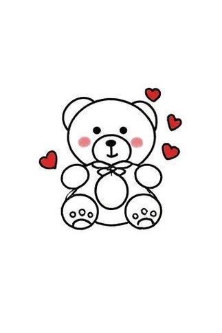 q版小熊简笔画图标