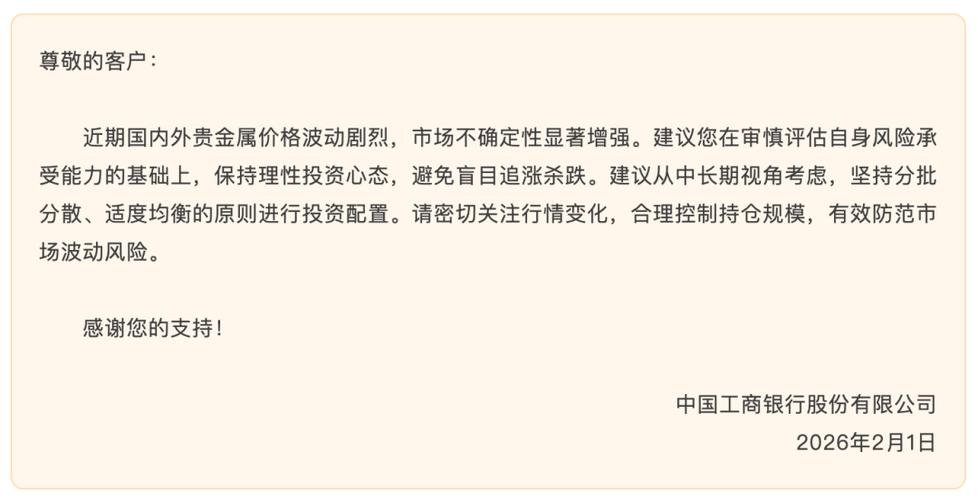 中国工商银行免费提醒