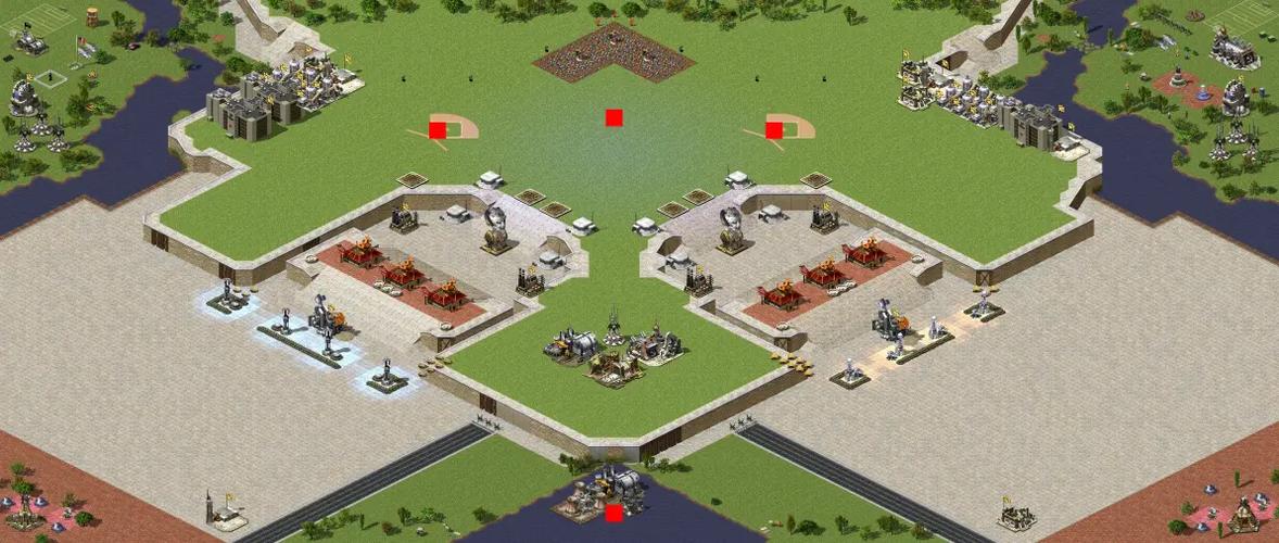 红色警戒2双人防守地图缩略图