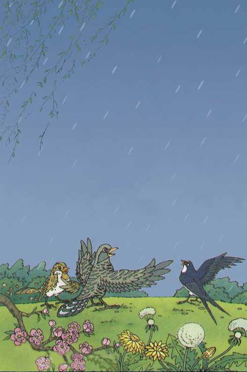 春雨是蓝色的你们瞧春雨什么